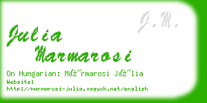 julia marmarosi business card